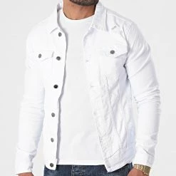 Nouveau 😉 Veste Jean 2316 Blanc de Black Industry ❤️