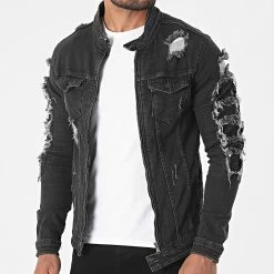 Nouveau 💯 Veste Jean 5721 Noir de Black Industry ❤️