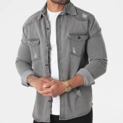 Offres ❤️ Surchemise Jean 5318 Gris de Black Industry ⌛ 8 Offres ❤️ Surchemise Jean 5318 Gris de Black Industry ⌛ -Black Industry Soldes black industry 262974 5318 20210427T112215 03