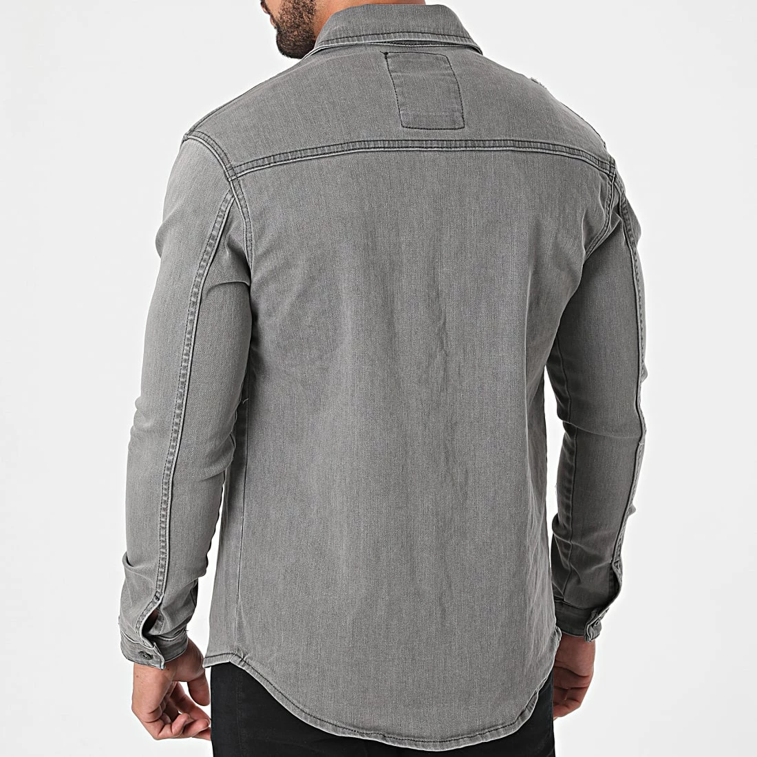 Offres ❤️ Surchemise Jean 5318 Gris de Black Industry ⌛ 6 Offres ❤️ Surchemise Jean 5318 Gris de Black Industry ⌛ – Image 4