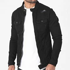 Meilleure vente ✨ Veste Jean 5915 Noir de Black Industry ✔️