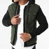 Offres 😉 Veste Jean A Capuche 9319 Vert Kaki Noir de Black Industry ❤️ -Black Industry Soldes black industry 270390 9319 5 20210621T094233 01