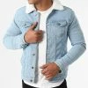 Promo 👍 Veste Jean Col Mouton 311 Bleu Wash de Black Industry 💯 -Black Industry Soldes black industry 276485 311 20210802T162136 01