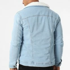 Promo 👍 Veste Jean Col Mouton 311 Bleu Wash de Black Industry 💯 -Black Industry Soldes black industry 276485 311 20210802T162141 04