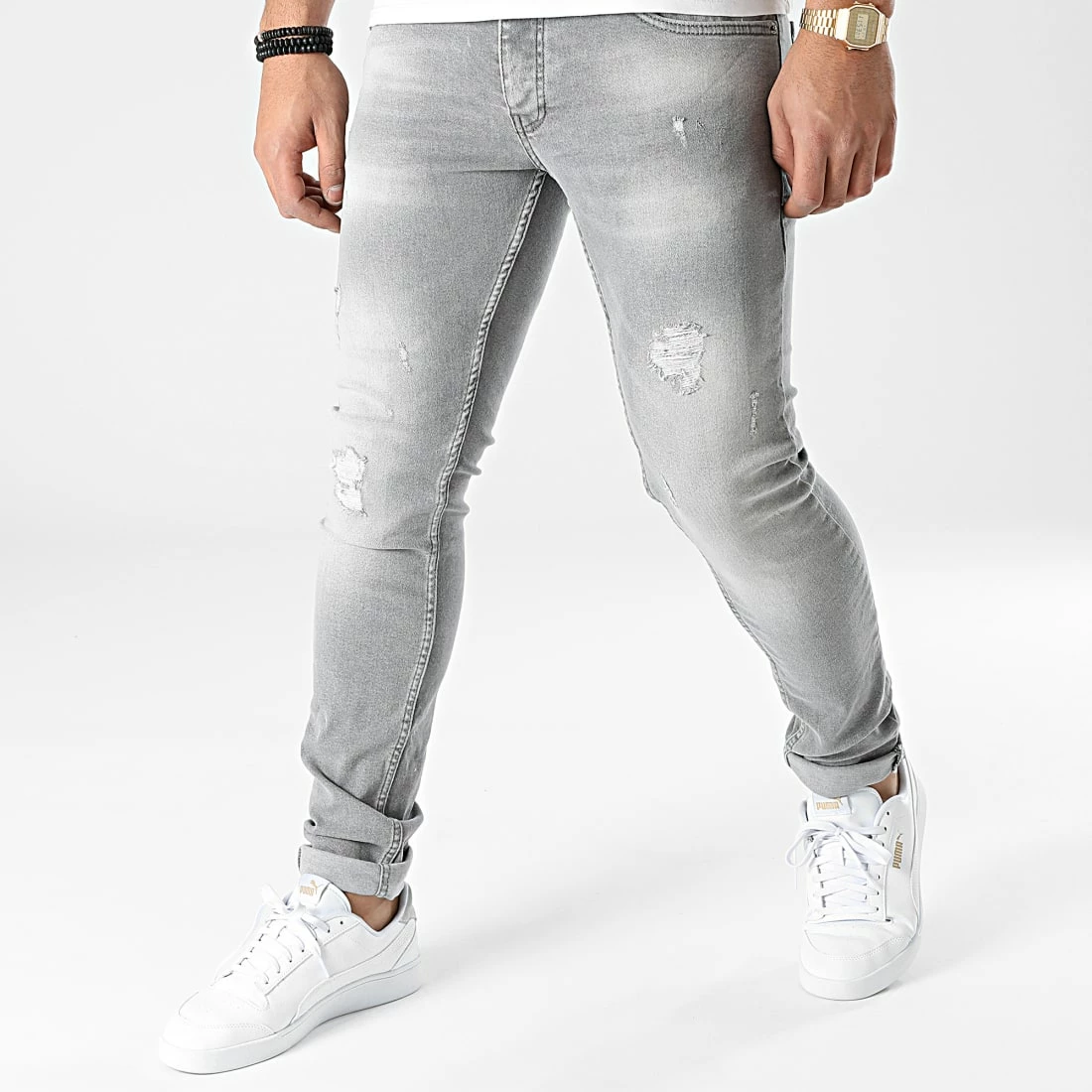 Le moins cher 🌟 Jean Skinny 1128 Gris de Black Industry 😀 3 Le moins cher 🌟 Jean Skinny 1128 Gris de Black Industry 😀