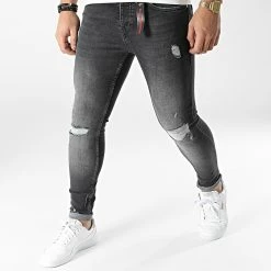 Meilleure affaire 🥰 Jean Skinny 8001 Noir de Black Industry 🎁