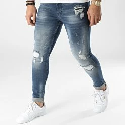 Remise ✨ Jean Skinny 1140 Bleu Denim de Black Industry ✔️