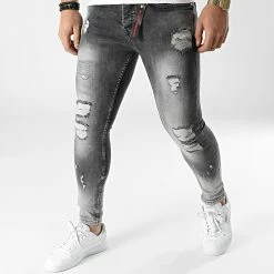 Grosses soldes 🎉 Jean Skinny 7035 Gris de Black Industry 🔔