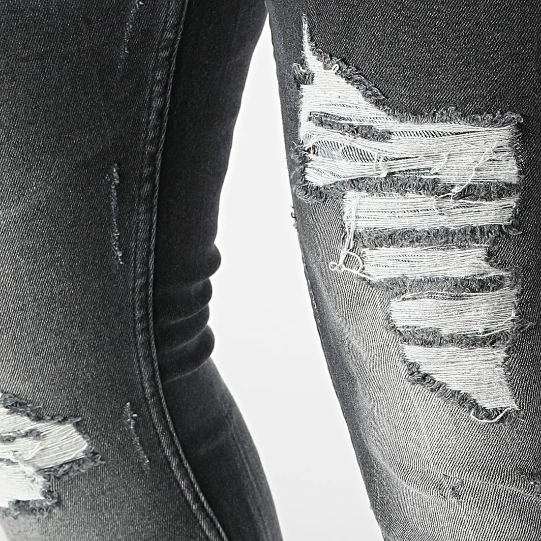 Le moins cher 🎁 Jean Skinny 104-R1 Gris de Black Industry 🌟 4 Le moins cher 🎁 Jean Skinny 104-R1 Gris de Black Industry 🌟 – Image 2