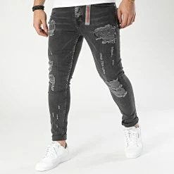 Promo ✔️ Jean Skinny 1700 Gris Anthracite de Black Industry 🎁