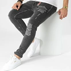 Promo ✔️ Jean Skinny 1700 Gris Anthracite de Black Industry 🎁 -Black Industry Soldes black industry 300889 1700 20220202T155838 03