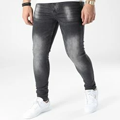 Grosses soldes ✨ Jean Skinny 136 Gris Anthracite de Black Industry 💯