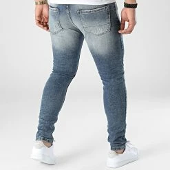Promo 🔔 Jean Skinny 137 Bleu Denim de Black Industry 🎉 -Black Industry Soldes black industry 308261 137 20220308T080952 04