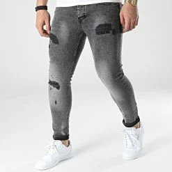 Grosses soldes 🎉 Jean Skinny 111 Gris de Black Industry 🎁