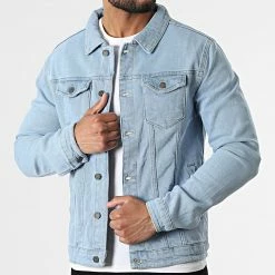 Acheter 🧨 Veste Jean FR3216 Bleu Denim de Black Industry 👏