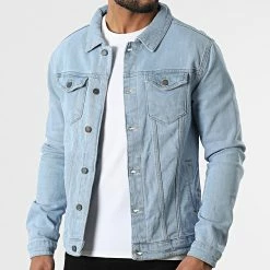 Acheter 🧨 Veste Jean FR3216 Bleu Denim de Black Industry 👏 -Black Industry Soldes black industry 312346 FR3216 S 20220331T152204 03