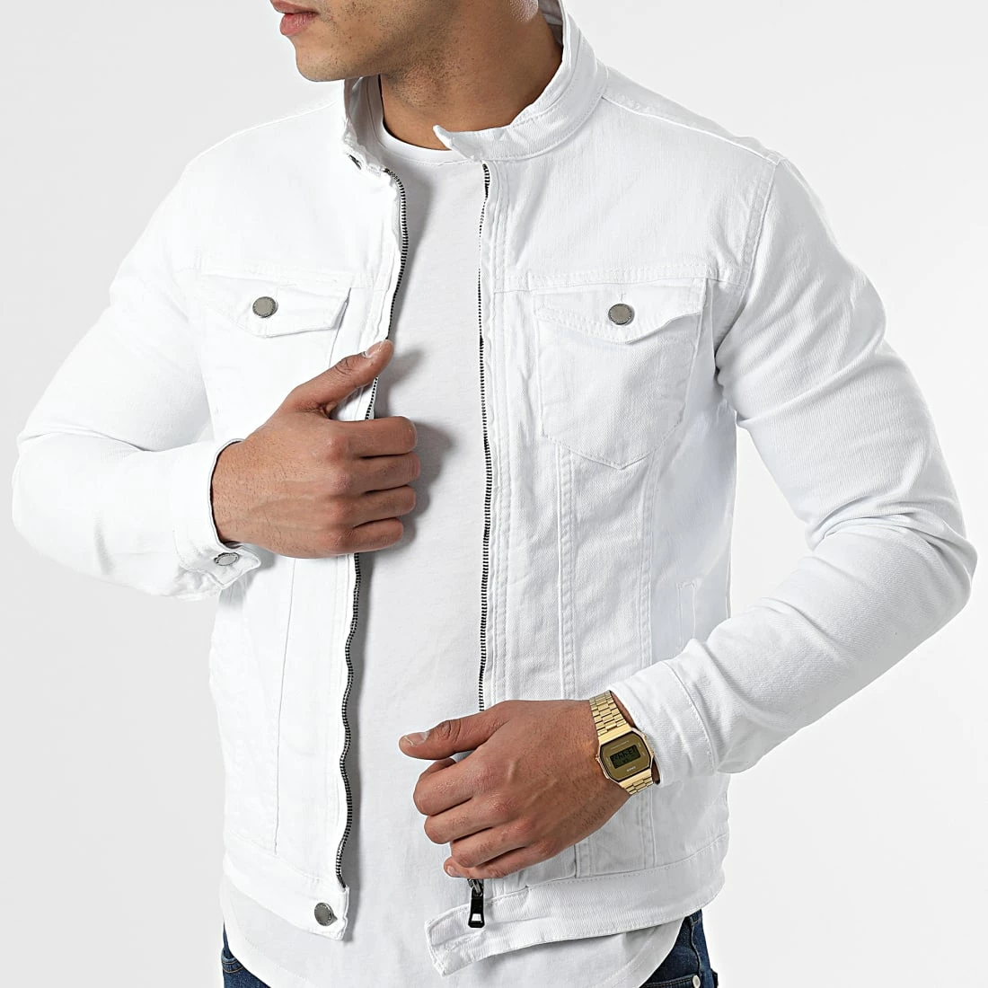 Grosses soldes ✨ Veste Jean FR2315 Blanc de Black Industry 👏 3 Grosses soldes ✨ Veste Jean FR2315 Blanc de Black Industry 👏