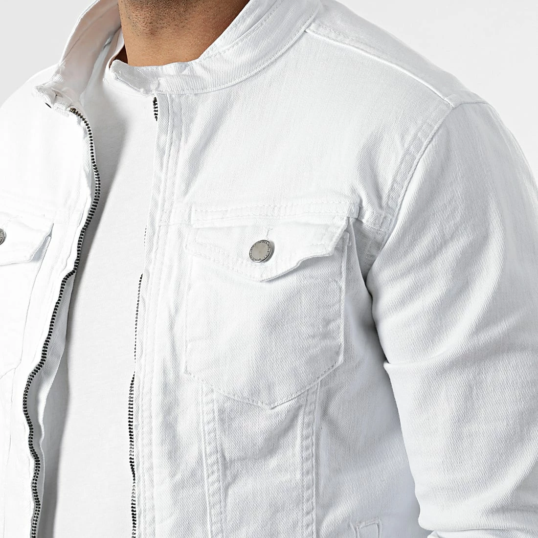 Grosses soldes ✨ Veste Jean FR2315 Blanc de Black Industry 👏 4 Grosses soldes ✨ Veste Jean FR2315 Blanc de Black Industry 👏 – Image 2