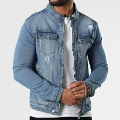 Meilleur prix 💯 Veste Jean FR3715 Bleu Denim de Black Industry 🔔 -Black Industry Soldes black industry 312351 FR3715 13 20220331T152125 03