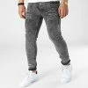 Sortie 😀 Jean Skinny 118-R1 Gris Anthracite Chiné de Black Industry 🛒