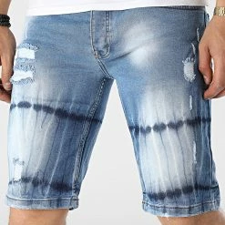 Coupon 🔥 Short Jean Slim 5002 Bleu Denim de Black Industry 🥰