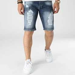 Offres 🎁 Short Jean Skinny 5001 Bleu Denim de Black Industry 🔥 -Black Industry Soldes black industry 316431 5001 BLUE 20220422T150226 03