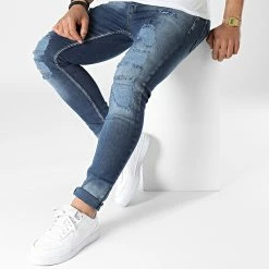 Meilleur prix 😍 Jean Skinny 170 Bleu Denim de Black Industry 😉 -Black Industry Soldes black industry 316552 170 20220426T154555 03