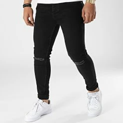 Le moins cher 💯 Jean Skinny 189 Noir de Black Industry 👍