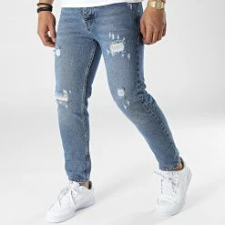 Tout neuf 💯 Jean Slim 1207 Bleu Denim de Black Industry 🎁