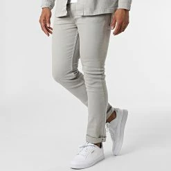 Sortie 💯 Ensemble Veste Jean Et Jean Slim 45722 Gris de Black Industry 🎉 -Black Industry Soldes black industry 319952 45722 20220530T155929 05