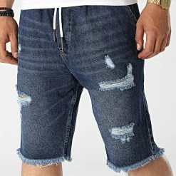 Grosses soldes 💯 Short Jean FR1228 Bleu Denim de Black Industry ✨