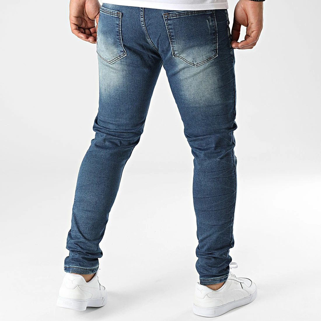 Nouveau 👍 Jean Slim 200 Bleu Denim de Black Industry 🛒 6 Nouveau 👍 Jean Slim 200 Bleu Denim de Black Industry 🛒 – Image 4