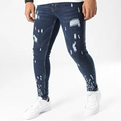 Bon marché ✔️ Jean Slim 3307 Bleu Brut de Black Industry ❤️