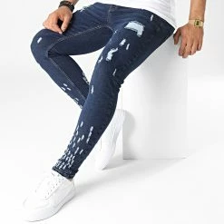 Bon marché ✔️ Jean Slim 3307 Bleu Brut de Black Industry ❤️ -Black Industry Soldes black industry 324079 3307 20220621T115956 03