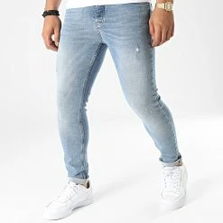 Remise ⌛ Jean Slim 5498 Bleu Denim de Black Industry 🥰