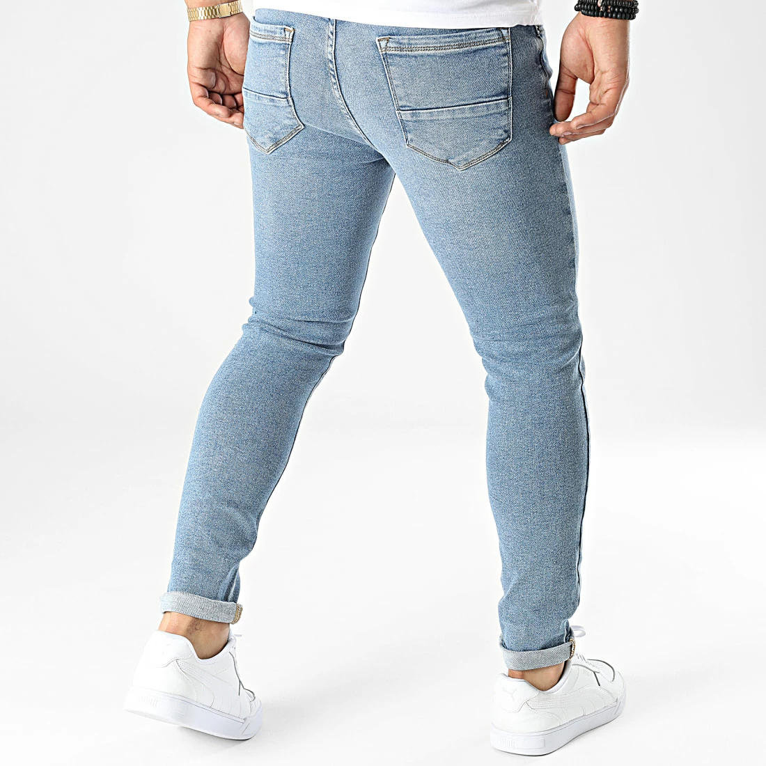 Remise ⌛ Jean Slim 5498 Bleu Denim de Black Industry 🥰 6 Remise ⌛ Jean Slim 5498 Bleu Denim de Black Industry 🥰 – Image 4