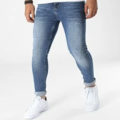Bon marché 🔔 Jean Skinny 5501 Bleu Denim de Black Industry ⭐