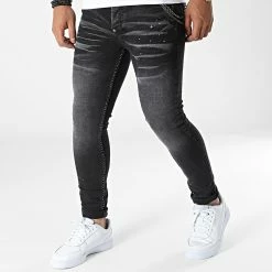 Meilleure vente 👍 Jean Skinny 3032 Noir de Black Industry ⌛