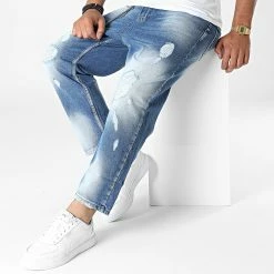 Tout neuf 🌟 Jean 8002 Bleu Wash de Black Industry 🥰 -Black Industry Soldes black industry 327297 BIS 8002 DARK BLUE 20220708T085805 03