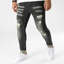 Meilleur prix ⌛ Jean Skinny 225 Noir de Black Industry 😉