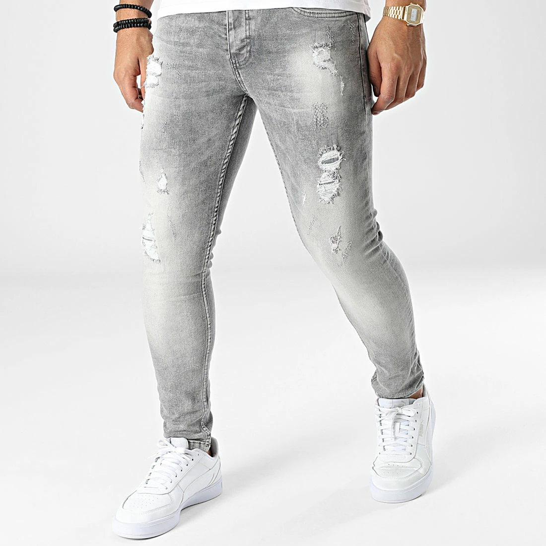 Coupon ⭐ Jean Skinny 248 Gris de Black Industry 👍 3 Coupon ⭐ Jean Skinny 248 Gris de Black Industry 👍