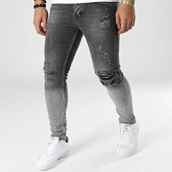 Le moins cher 🥰 Jean Skinny 228 Gris de Black Industry 🔥