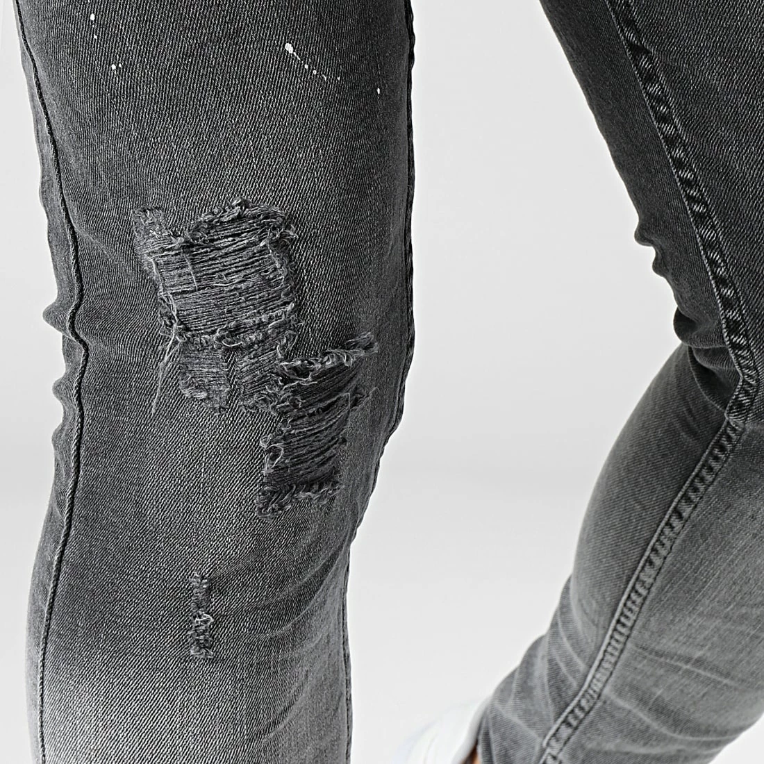 Le moins cher 🥰 Jean Skinny 228 Gris de Black Industry 🔥 4 Le moins cher 🥰 Jean Skinny 228 Gris de Black Industry 🔥 – Image 2