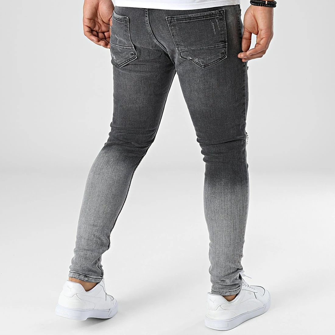 Le moins cher 🥰 Jean Skinny 228 Gris de Black Industry 🔥 6 Le moins cher 🥰 Jean Skinny 228 Gris de Black Industry 🔥 – Image 4