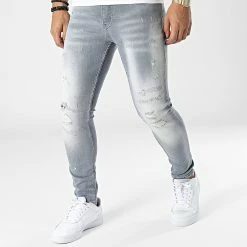 Vente flash ✔️ Jean Skinny 239 Gris de Black Industry 🔥