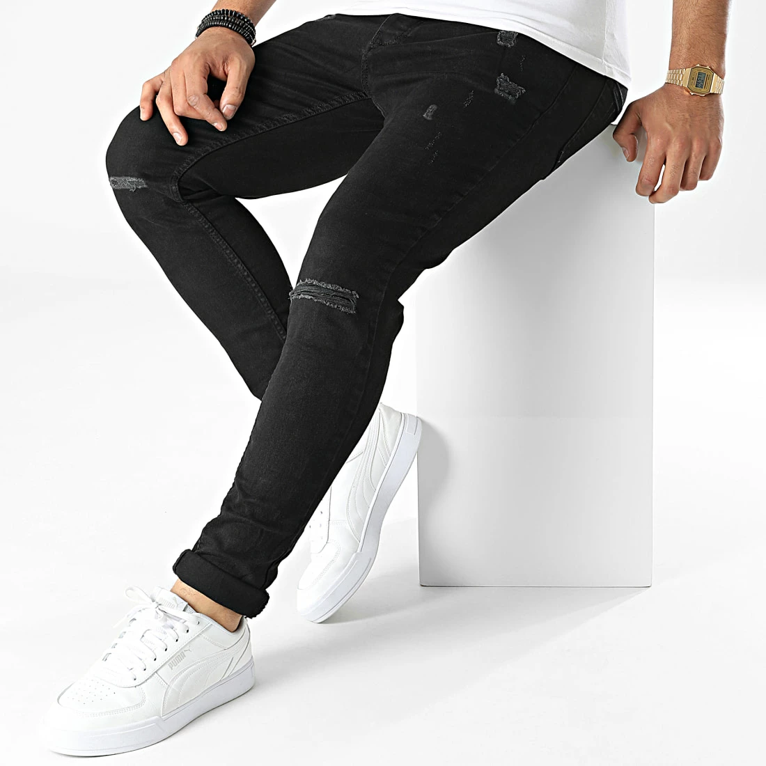 Grosses soldes 😉 Jean Skinny 6060 Noir de Black Industry ⭐ 5 Grosses soldes 😉 Jean Skinny 6060 Noir de Black Industry ⭐ – Image 3