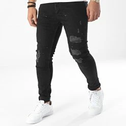 Meilleure affaire 👍 Jean Skinny 6058 Noir de Black Industry 👏