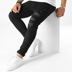 Meilleure affaire 👍 Jean Skinny 6058 Noir de Black Industry 👏 -Black Industry Soldes black industry 342864 6058 20221017T160540 03