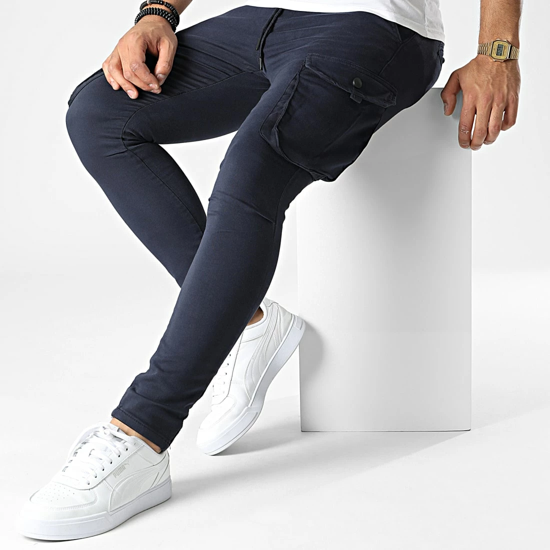 Meilleure vente 🥰 Pantalon Cargo 467 Bleu Marine de Black Industry 🤩 5 Meilleure vente 🥰 Pantalon Cargo 467 Bleu Marine de Black Industry 🤩 – Image 3