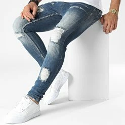 Sortie 😀 Jean Skinny 240 Bleu Denim de Black Industry 🥰 8 Sortie 😀 Jean Skinny 240 Bleu Denim de Black Industry 🥰 -Black Industry Soldes black industry 342907 240 R2 20221021T161311 03